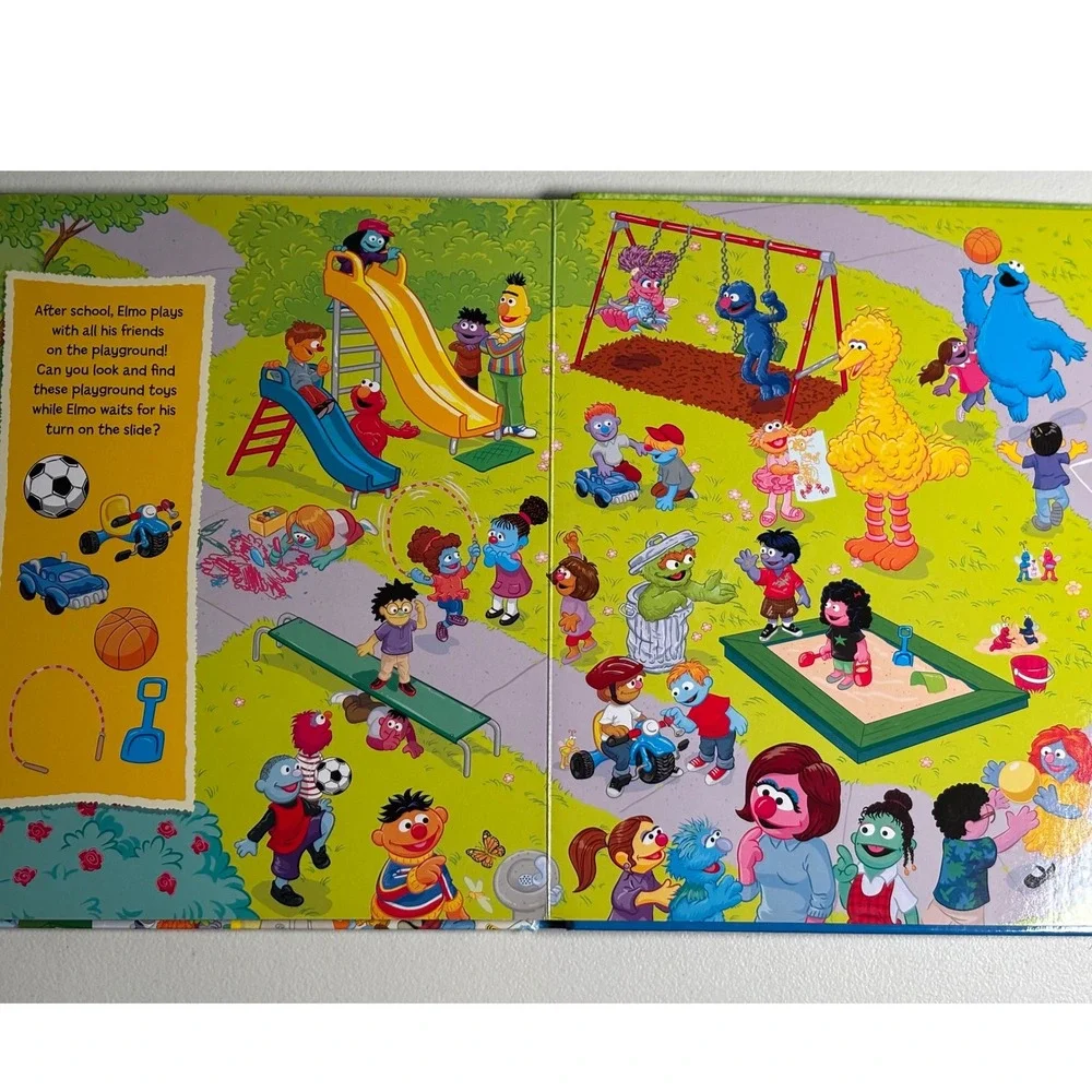 Sesame Street First Look and Find Let's Go to School Elmo Board Book‎ Toddlers